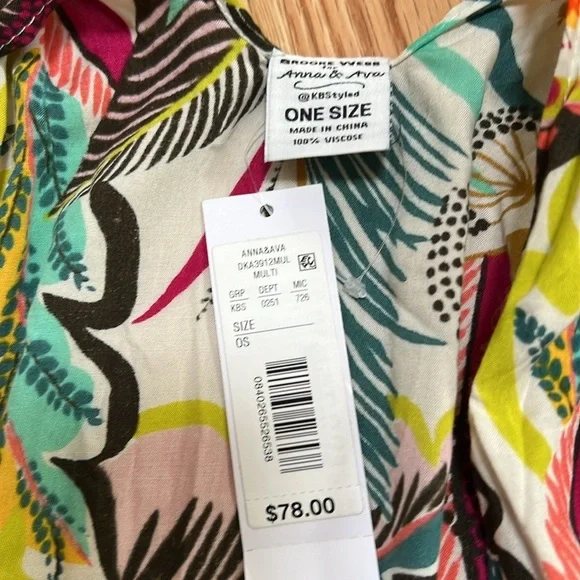 New! Anna and Ava OS printed multi duster/Cover up.